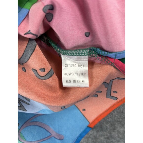 Jodifl Top Women's Small Colorful Artsy Designer 3/4 Sleeve Blouse Lightweight - Picture 9 of 9